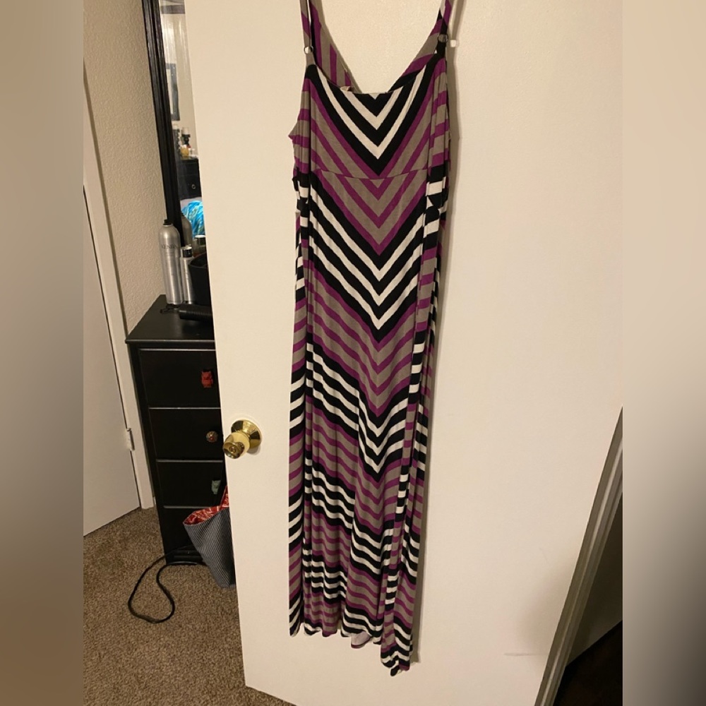 Petals XL spaghetti strap maxi dress